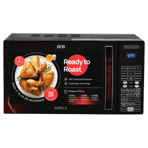 IFB 30FRC2 30L Convection Microwave Oven with 101 Autocook Menus (Black Floral)