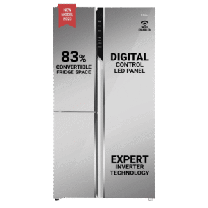 Haier 628 Litres Frost Free Side by Side Door Smart Wifi Enabled Refrigerator with Convertible Magic Zone (HRT-628PMGU1, Mirror Glass)