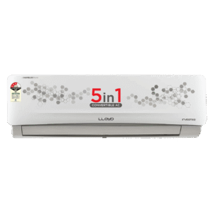 LLOYD 5 in 1 Convertible 1.2 Ton 3 Star Inverter Split AC with Anti-bacteria Filter (Copper Condenser, GLS15I3FWSEV)