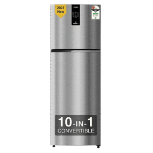 Whirlpool Intellifresh Pro 278 235 Litres 2 Star Frost Free Double Door Convertible Refrigerator with 6th Sense Technology (Grey)