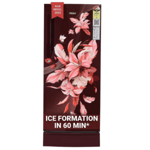 Haier 190 Litres 3 Star Direct Cool Single Door Refrigerator with Antibacterial Gasket (HED-203RFB-P, Red Opal)