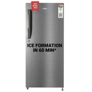 Haier 190 Litres 4 Star Direct Cool Single Door Refrigerator with Antibacterial Gasket (HED-204DS-P, Dazzle Steel)