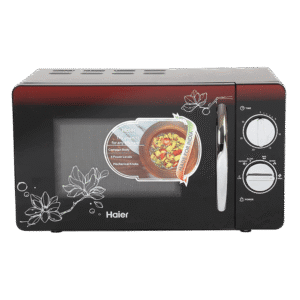 Haier 20L Solo Microwave Oven with Painted Cold Roll Steel Cavity (HIL2001MFPH, Black)
