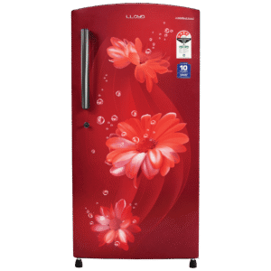 LLOYD 216 Litres 4 Star Direct Cool Single Door Refrigerator with Stabilizer Free Operation (GLDF244SDWT2LC, Daisy Wine)
