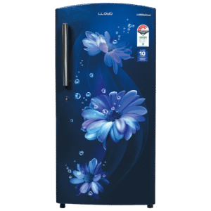 LLOYD 216 Litres 4 Star Direct Cool Single Door Refrigerator with Stabilizer Free Operation (GLDF244ST2LC, Daisy Blue)