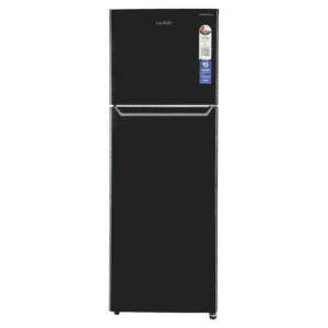 LLOYD 310 Litres 2 Star Frost Free Double Door Convertible Refrigerator with Bactsheild Technology (GLFF342AMBC1GC, Metallic Black)