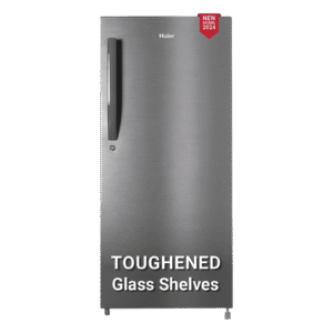 Haier 190 Litres 4 Star Direct Cool Single Door Refrigerator with Anti-Bacterial Gasket (HED203DSP, Brushline Silver)