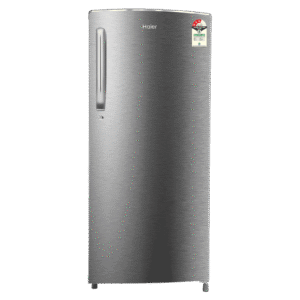 Haier 205 Litres 3 Star Direct Cool Single Door Refrigerator with Antibacterial Gasket (HED213TSN, Inox Steel)