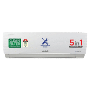 LLOYD 5 in 1 Convertible 1 Ton 5 Star Inverter Split AC with PM 2.5 Filter (Copper Condenser, GLS12I5FWBEV)