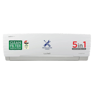LLOYD 5 in 1 Convertible 1.5 Ton 3 Star Inverter Split AC with Anti-Viral Dust Filter ( Copper Condenser, GLS18I3FWBEW)