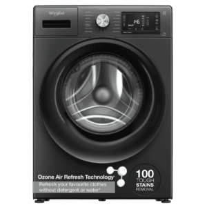 Whirlpool 9 kg 5 Star Inverter Fully Automatic Front Load Washing Machine (XPERT CARE OZONE, XO9012BYV53E, In-built Heater, Volcano Grey)