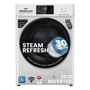 IFB 8 kg 5 Star Wi-Fi Inverter Fully Automatic Front Load Washing Machine (Senator SXN 8014, AI Technology, Rich Silver)