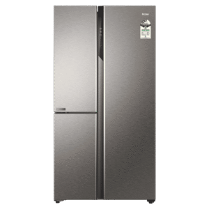 Haier 598 Litres 3 Star Frost Free Side By Side Smart Wifi Enabled Convertible Refrigerator with Deo Fresh Technology (HRT-683ISU1, Inox Steel)