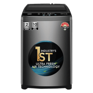 Haier 6.5 kg 5 Star Fully Automatic Top Load Washing Machine (HWM65-306S8, Ultra Fresh Air, Dark Jade Silver)