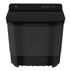 Haier 14 kg 5 Star Semi Automatic Washing Machine with Magic Filter (178, HTW140-178BK, Black)