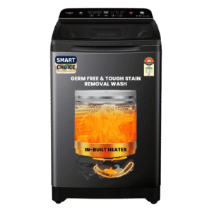 Haier 10.5 kg 5 Star Fully Automatic Top Load Washing Machine (Heater 688, HWM105-H688BK, In Built Heater, Black)