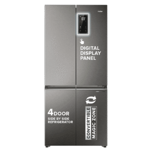Haier 520 Litres 3 Star Frost Free French Door Convertible Refrigerator with Deo Fresh Technology (HRB-600IS, Inox Steel)
