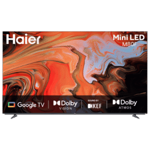 Haier 55M80 140 cm (55 inch) 4K Ultra HD Mini LED Smart Google TV with Google Assistant Support (2025 model)