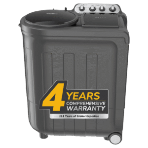 Whirlpool 8.0 kg 5 Star Semi Automatic Washing Machine with In built Scrubber (Magic Clean, 30318, Grey)