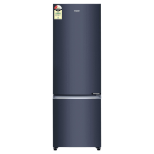 Haier 265 Litres 2 Star Frost Free Double Door Bottom Mount Convertible Refrigerator with Turbo Icing Technology (HRB-3152IBGK-P, Graphite Black)