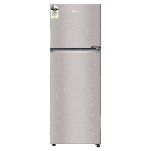 Haier 268 Litres 2 Star Frost Free Double Door Convertible Refrigerator with Turbo Icing Technology (HRF-3182IBNS-P, Nickel Steel)