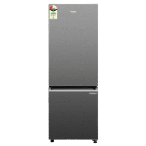 Haier 237 Litres 2 Star Frost Free Double Door Bottom Mount Convertible Refrigerator with Turbo Icing Technology (HRB-2872IBGB-P, GE Black)