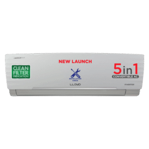 LLOYD 5 in 1 Convertible 1.5 Ton 3 Star Inverter Split Smart AC with Wi-Fi Ready (2025 Model, Copper Condenser, GLS18I3FWAGC)