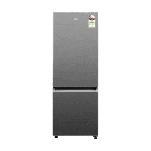 Haier 237 Litres 2 Star Frost Free Double Door Bottom Mount Convertible Refrigerator with Faster Ice Making in 49 Minutes (HRB-2872IEGBA-P, GE Black)