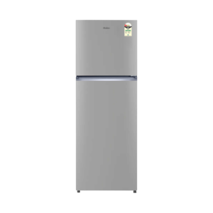 Haier 240 Litres 1 Star Frost Free Double Door Refrigerator with 200% Faster Ice Maker (HRF-2901EBSA-P, Brushline Silver)